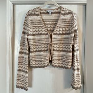 Jessica Simpson Tan Striped Sweater